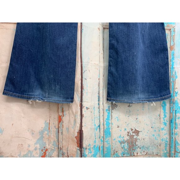 Lucky Brand Womans 12/31 The Sweet Jean Boot Ankle Patched Distressed Blue Cotto - Picture 7 of 12